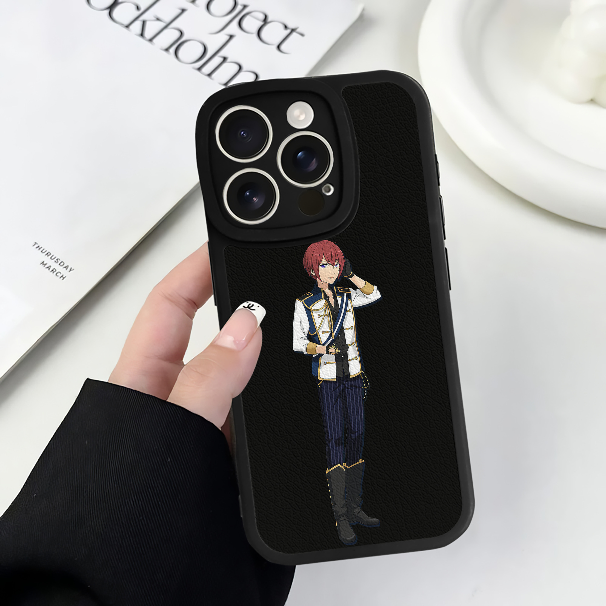 （画像用） あんさんぶるスターズ! Ensemble Stars 【iPhone 16シリーズ対応】シリコンスマホケース（レザー調） 材質：シリコン